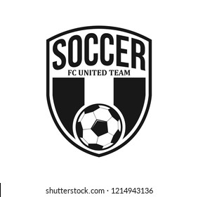 Vintage Soccer Football Logo Emblem Badge Stock Vector (Royalty Free ...