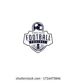 soccer football crests and podcast logo emblem designs