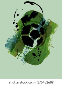 Soccer / Football design, free copy space, vector 