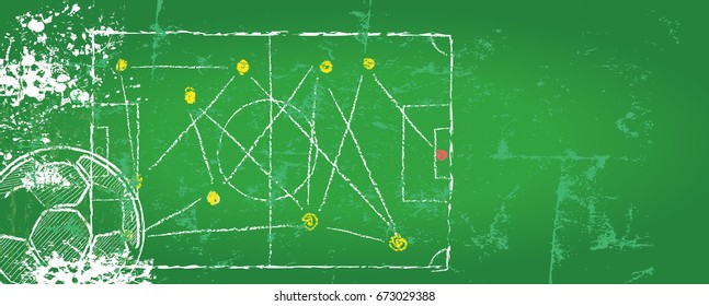 Soccer / Football design template background,free copy space, vector 