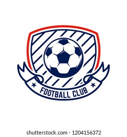 Soccer, football emblems. Design element for logo, label, emblem, sign. Vector illustration