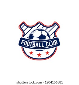 Soccer, football emblems. Design element for logo, label, emblem, sign. Vector illustration