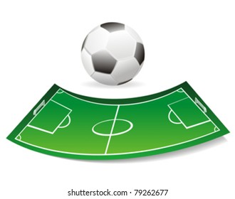 soccer football and field
