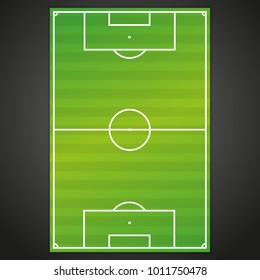 Soccer Football Field Background Perspective Geometry Vector Modern Court