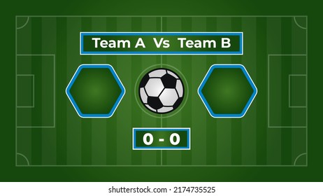 Soccer Football Field Gaming Background Design Illustration
