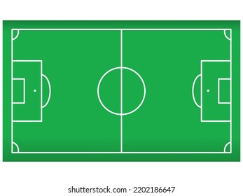 Soccer Football Field Green Color On Stock Vector (Royalty Free ...