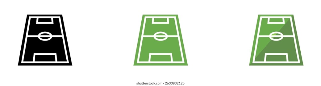 Soccer, football field icon. Vector Illustration. EPS 10	
