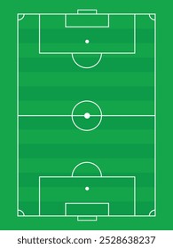 Soccer Football Field Line Grass Vector Vertical