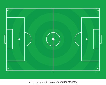 Soccer Football Field Round Grass Vector