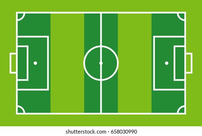Soccer (football) field. Vector