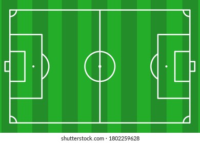 Soccer football field vector illustration
