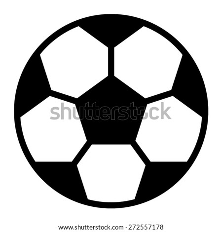 Soccer (football) flat vector icon for sports apps and websites