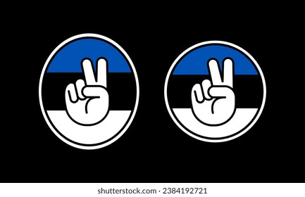 Soccer football game sport championship fan sticker to Estonia.