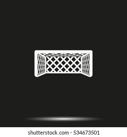 Soccer football gate icon.