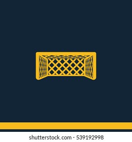 Soccer football gate icon.
