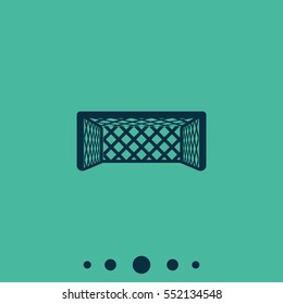 Soccer football gate icon.