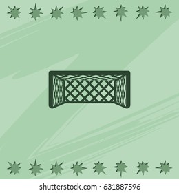 Soccer football gate icon.