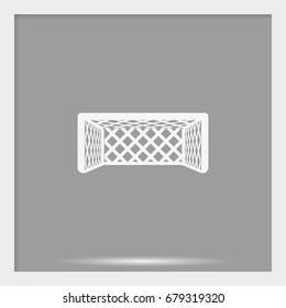 Soccer football gate icon.