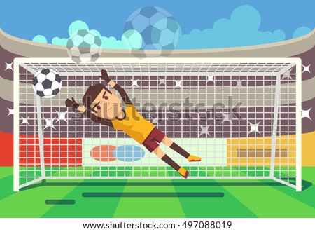 Similar – Image, Stock Photo penalty kick Sports