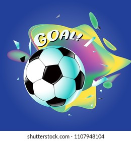 Soccer and football goals banner icon design. Poster and banner design template for soccer championship