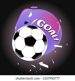 Soccer and football goals banner icon design. Poster and banner design template for soccer championship