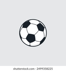 Diseño de Vector plano de icono de fútbol