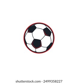 Diseño de Vector plano de icono de fútbol