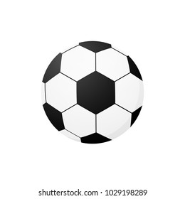 Soccer Football Icon Isolated On White Background. Vector