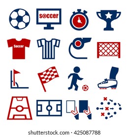 soccer, football icon set