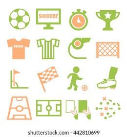 soccer, football icon set