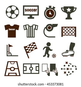 soccer, football icon set