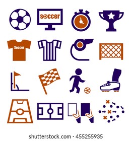 soccer, football icon set
