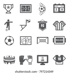 Soccer and Football icon set