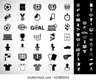 Soccer, football icons set.