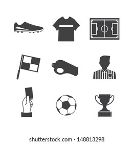 Soccer football icons vector eps10