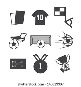 Soccer football icons vector eps10
