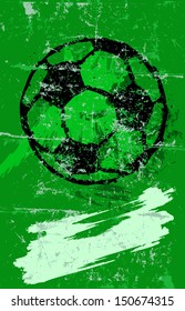 soccer / football Illustration, free copy space