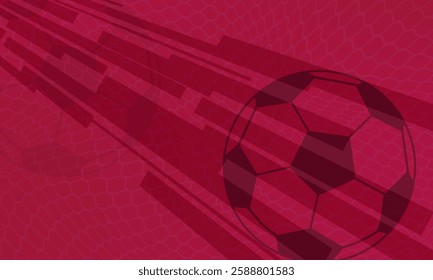 soccer or football illustration for the great soccer event with paint strokes and splashes,