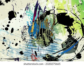 soccer, football, illustration with paint strokes and splashes, grungy
style great soccer event 2024, hand made vector, not a.i. generated