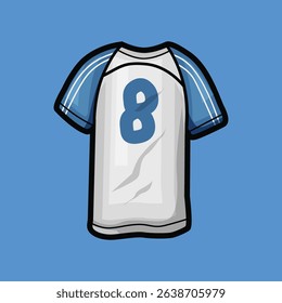 Soccer or football jersey illustration clip art design vector