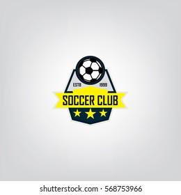 soccer or football logo design, Vector illustration