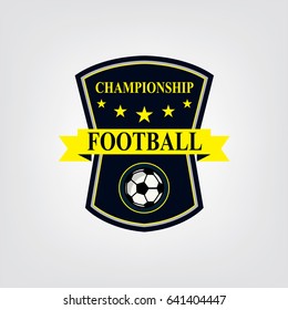 soccer or football logo design, Vector illustration