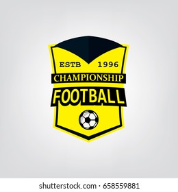 soccer or football logo design, Vector illustration