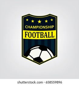 soccer or football logo design, Vector illustration