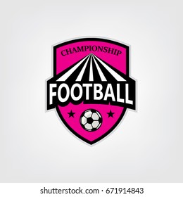 soccer or football logo design, Vector illustration