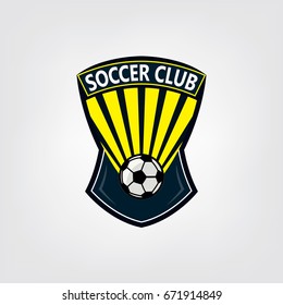 soccer or football logo design, Vector illustration