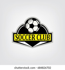 soccer or football logo design, Vector illustration