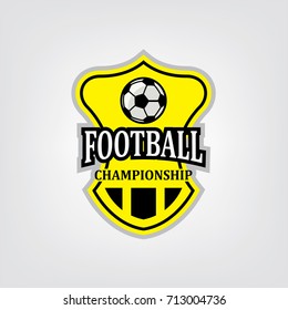 soccer or football logo design, Vector illustration