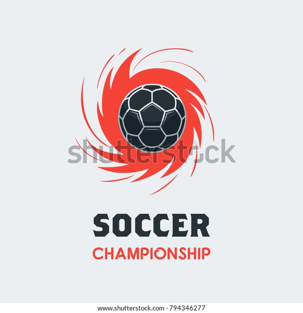 Soccer Football Logo Template Modern Sport Stock Vector (Royalty Free ...