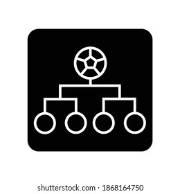 Soccer Football Play off sports glyph icon